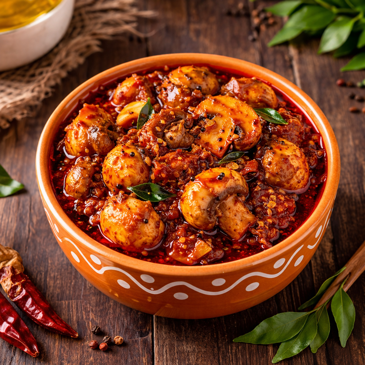 Authentic Andhra Mushroom Pickle