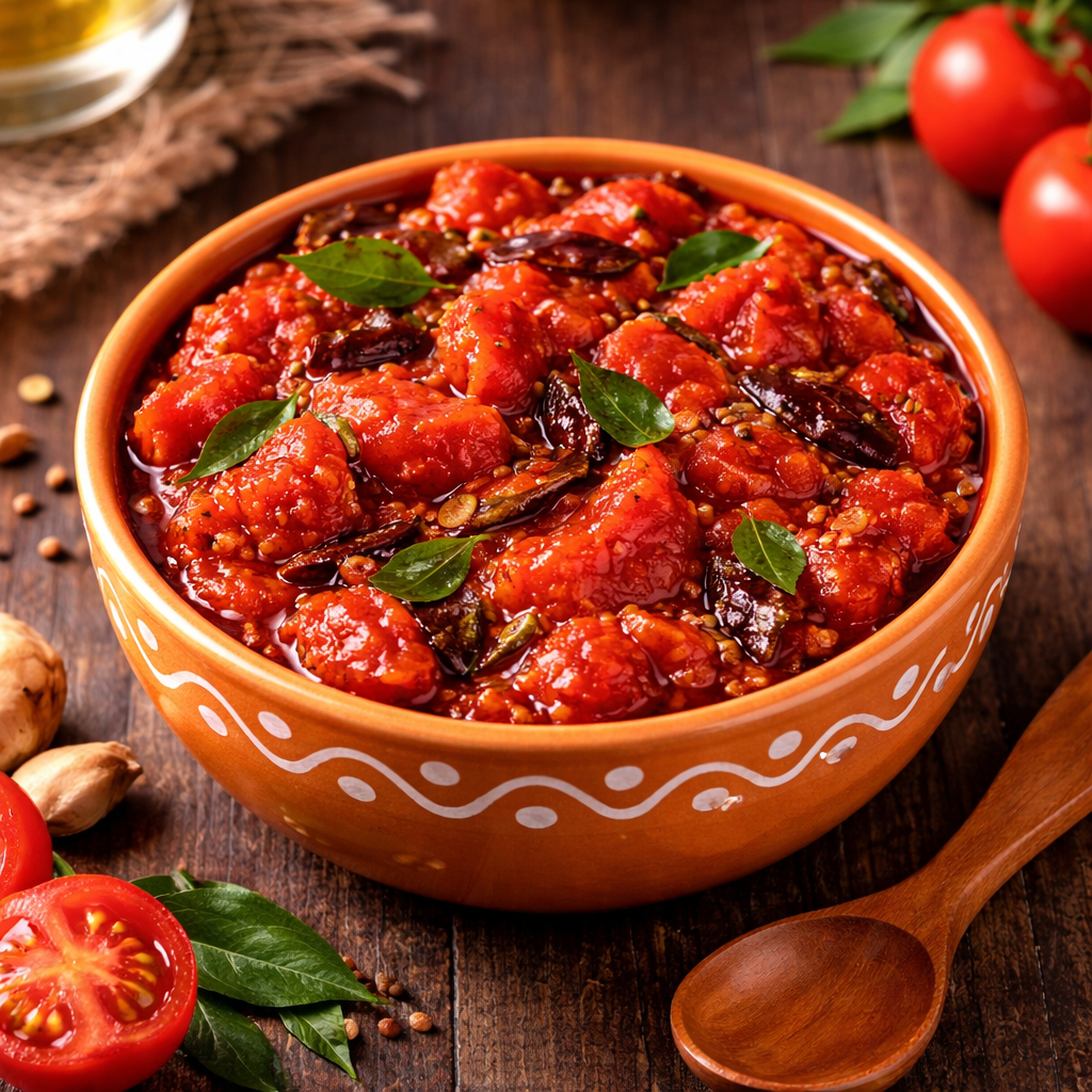 Authentic Andhra Tomato Pickle