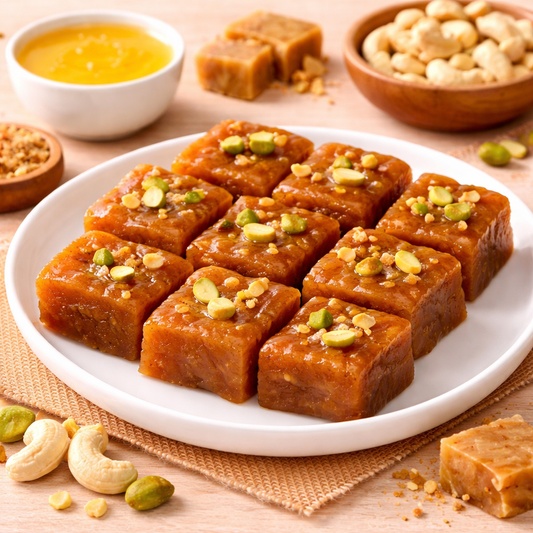 Authentic Andhra Nalla Bellam Halwa