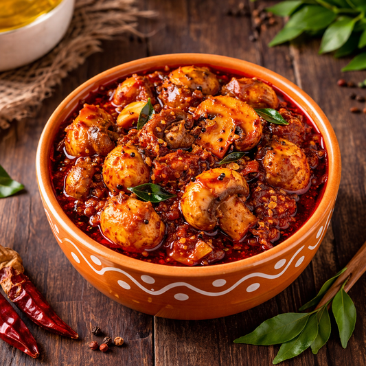 Authentic Andhra Mushroom Pickle