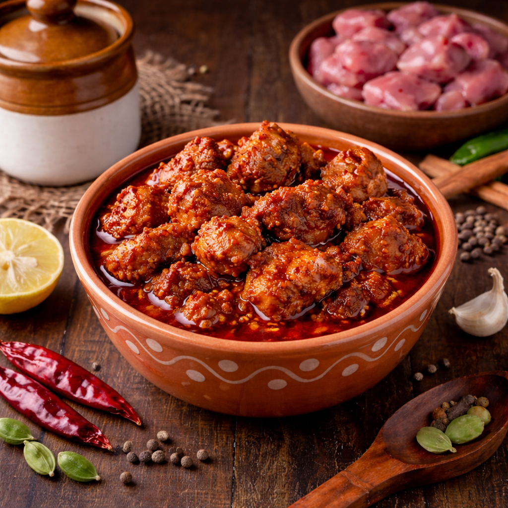 Premium Andhra-style Mutton Boneless Pickle