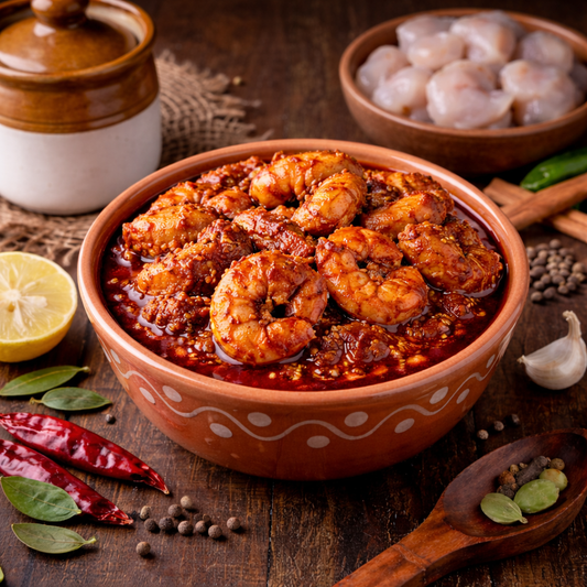 Premium Andhra-Style Jumbo Prawn Pickle